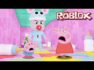 Peppa Pig ESCAPE Baby Crazy's Mansion in Roblox!