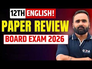 LIVE 🔴 |12th English Paper Review |Board Exam 2026|Pradeep Giri Sir