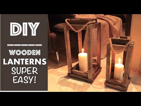 DIY WOODEN LANTERN | WINTER DECOR | SUPER EASY