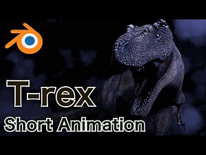 【Blender 2.82】ティラノサウルス(T-rex)の3DCGショートアニメ 3DCG Short Animation - T-rex