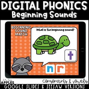 Beginning Sounds Digital Phonics Activities