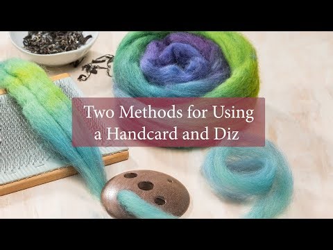 Two Methods for Using a Handcard and Diz to Predraft Fibers