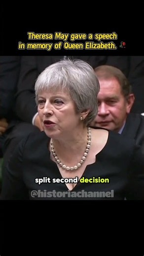 Theresa May gave a speech in memory of Queen Elizabeth. ❤️🥀