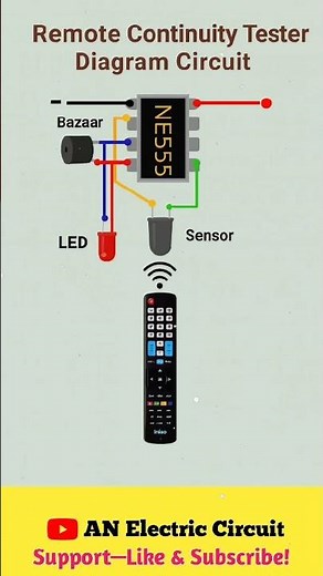 Remote Continuity Tester Daigram Circuit | #electronic