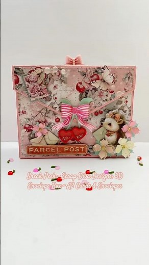 Sneak Peek 3D Envelope Box A2Card @ScrapDiva29 #scrapdivadesigns #shorts #craft #giftbox #cardcraft