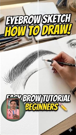 how to draw eyebrow #eyes #eyebrows #makeup #drawing #eye #short #trending #viralart #viralshorts