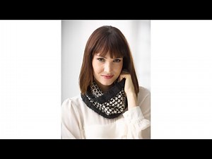 KNITTING TUTORIAL-LION BRAND POLKA DOT COWL