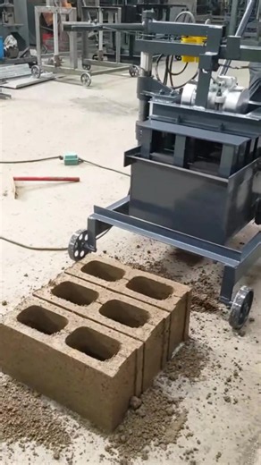 Six-Inch Hollow Bricks: Mobile Brick Machine & Molds