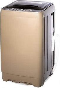 Washing Machine 15.6 LBS Automatic Laundry Machine with 10 Programs, LED Display, 8 Water Levels, High-efficiency Compact Washer for Apartment, RV, Dorm