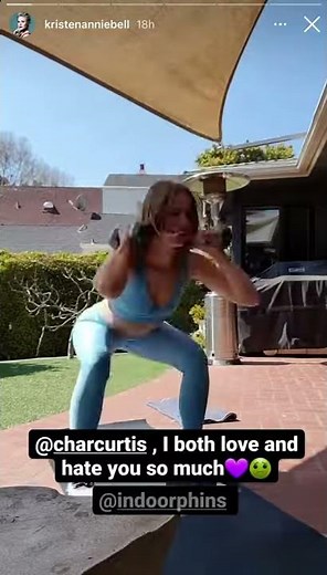 Kristen Bell Workout Time Lapse