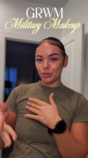 Heaven Mclaurin on Instagram: "GRWM: Military Makeup Edition #femalesoldier #armygirl #militarygrwm #miltok #december1st"