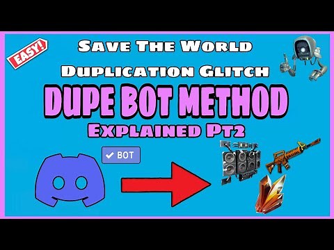*Dupe Lobby* Fortnite STW Duplication Glitch (EXPLAINED PT 2) - Updated | Fortnite Save The World
