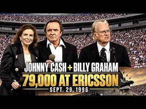 Johnny Cash Joins Billy Graham Before 79,000 in Charlotte | 1996