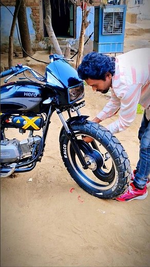 Splendor Rear Mudguard Modification 😍 | Big Tyre + Short Mudguard Fit 🔥