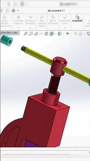 Vice 3D Modeling & Exploded View Assembly in SolidWorks | CAD Project#SolidWorks#PipeVice#caddesign