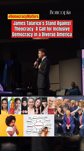 James Talarico's Stand Against Theocracy: A Call for Inclusive Democracy in a Diverse America In a powerful rally speech, Texas Democrat James Talarico, a Presbyterian seminarian and U.S. Senate candidate, warns against the dangers of theocracy. He argues that it threatens democracy by prioritizing divine mandates over constitutional oaths. Leveraging his Christian faith, Talarico rejects Christian nationalism and advocates for a multiracial, multicultural democracy rooted in Jesus' command to l