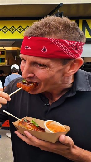 Sonny on Instagram: "🐷🦐 PORK SHRIMP TOAST!! ↳ Did Andrew Zimmern enjoy this? Find out in the full episode… Harshly Judging Fair Food w/ Andrew Zimmern!! (Bizarre Foods) ↳ ▶️ Full Video Title (YouTube) The Best Ever Food Review Show Host Sonny Side Eating Hmong Toast with Andrew Zimmern… ↳ Full Video Link in the “🎡 STATE FAIR” Stories Highlight! 🇺🇸 Minnesota, USA (United States of America) 🏔️ [USA STATE FAIR FOOD TOUR IN MINNESOTA!!] ⛳ MINNESOTA STATE FAIR (@mnstatefair) 1265 Snelling Ave N