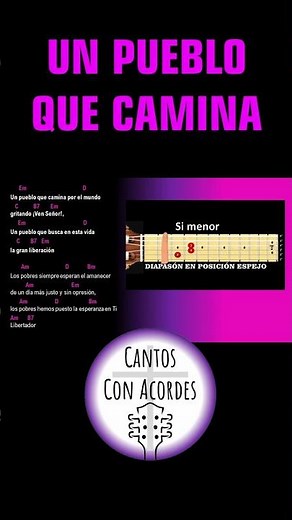 Un Pueblo Que Camina - Letra y Acordes #cantosparalamisa #alabanzas #catolico #misa #cantoscatolicos