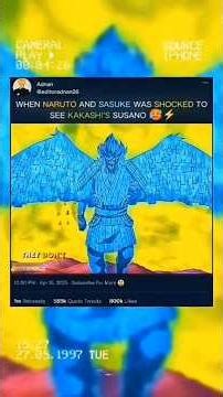 “When Kakashi Used Susanoo 😱⚡ | Naruto & Sasuke Were SHOCKED 🔥”