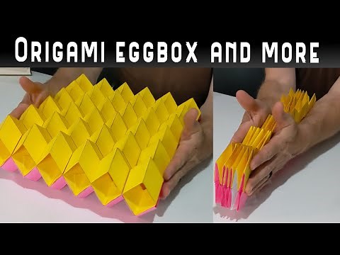 We created Egg Boxes, Zipper Tubes, and more from Origami Miura Tubes