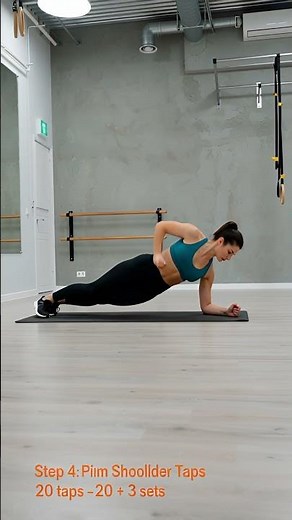 Master Plank with Shoulder Taps for Rock-Solid Core & Fat Burn! (Beginner Friendly)