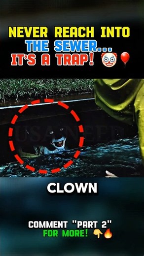 NEVER Trust A Clown In The Sewer! 😱🤡 #usa