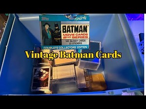 Unboxing over 400 Vintage Batman cards (Batman Collection)