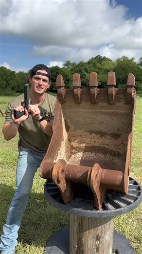 Can an Excavator Bucket Stop a 50 Cal Sniper Rifle | Cooper Scott
