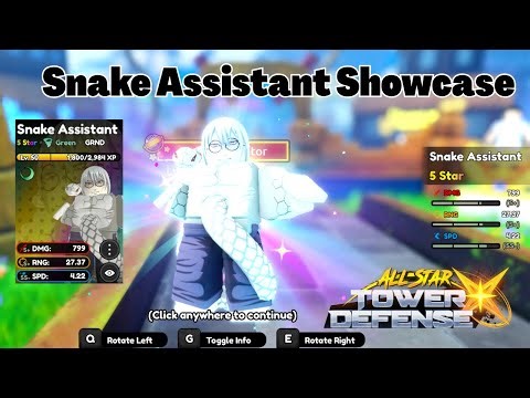 Snake Assistant ASCENDED Showcase (Kabuto Naruto) All Star Tower Defense X ASTD X