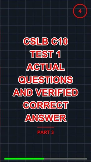 Cslb C10 Test 1 Actual Questions And Verified Corr