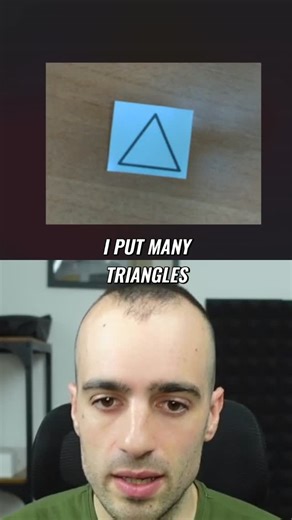 Pysource on Instagram: "Training a model with triangles! Almost to the end now, the most crucial part. Preparing the model! #ModelTraining #MachineLearning #AI #DefectDetection #Tech #Innovation"