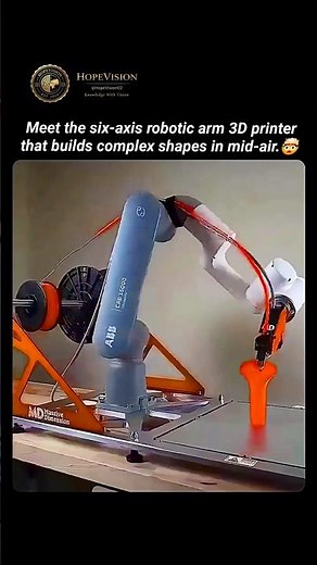This Robot 3D Prints Objects in Mid-Air! 🤯 Future Manufacturing