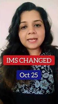 IMS Changes from Oct 2025 | What You Must Know