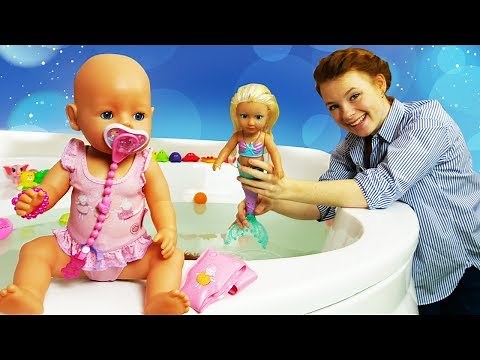 Puppenvideo für Kinder mit Barbie. 3 Folgen am Stück. Spielzeug Video auf Deutsch.