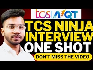 TCS Ninja Interview Questions and Answers One Shot | TCS NQT Ninja Interview Preparation 2025