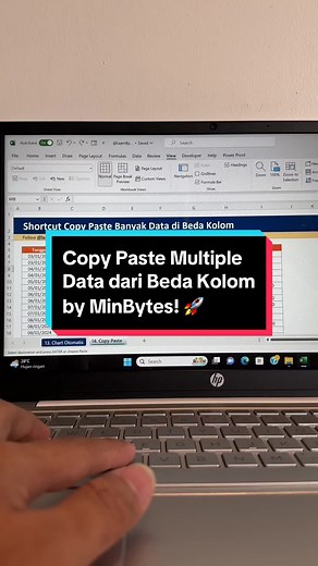 Kali ini MinBytes spill caranya copy paste multiple data dari beda kolom, biar kalian bisa beresin kerjaan lebih cepat dan ga perlu lembur deh! ☺️ Jangan lupa komen “👍” kalo udah nyobain dan berhasil ya! 🚀 #BelajarExcel #KelasExcel #BootcampExcel #ExcelTips #LearnByte #SemuaBisaNaikKelas