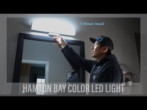 Vanity Light install / Hampton Bay Light Fixture