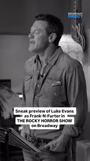 Take a look at Luke Evans rehearsing “I’m Going Home” from the upcoming Broadway revival of The Rocky Horror Show! Evans will make his Broadway debut as the iconic Frank-N-Furter in the new production directed by Tony Award winner Sam Pinkleton. #Broadway #LukeEvans #RockyHorror | Broadway Direct