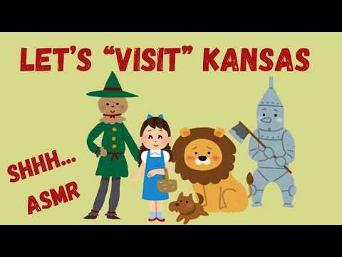 Kansas Travel Guide Read Through - ASMR - Whispering - Page Turning