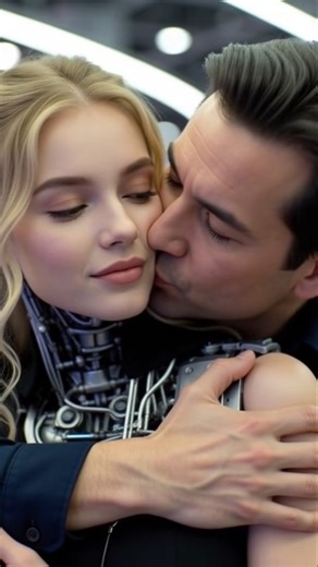 When Love Crosses the Line Between Human and Robot#futuristic #robot #techno #midjourney #emotional