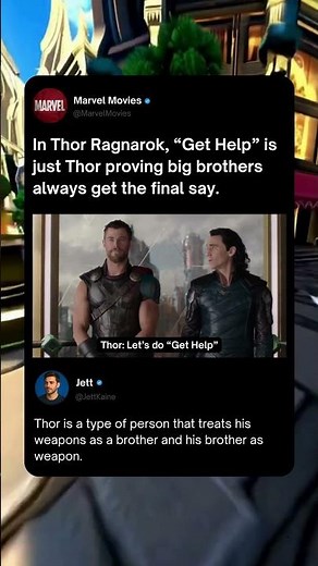Why Thor Forces Loki Into "Get Help"