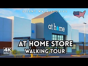 At Home Store Walking Tour 4K | No Talking | USA Home Decor Walk