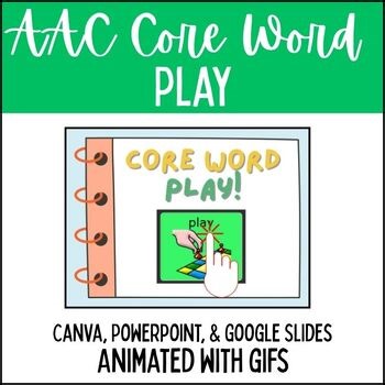 Core Word Play, Core Word of the Week Activities, AAC LAMP, Special Education