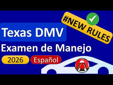 Examen de Manejo Texas 2026 – 60 Preguntas y Respuestas