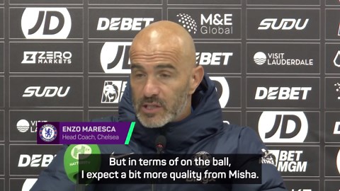 Maresca expects 'more quality' from Mudryk