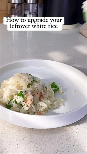 Here’s a wonderful trick to upgrading your leftover white rice or make this with freshly cooked white rice for extra flavor | mealswithabi