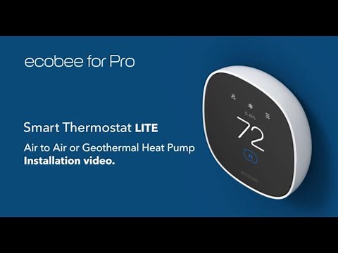 How to Install ecobee Smart Thermostat Lite for Homes with a Heat Pump