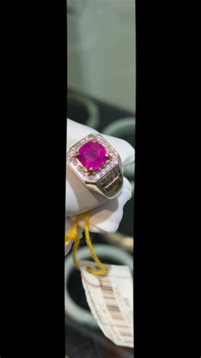 Ruby Burma Body Cutting Silver Handmade Jewelry