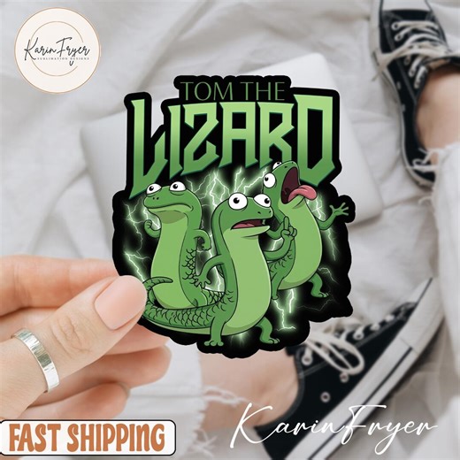 Disney Pixar Movie Hoppers Tom Lizard Sticker, Funny Tom the Lizard Vinyl Sticker, Cartoon Lizard Meme Sticker for Laptop Water Bottle - Etsy