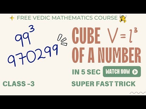 Cube of a Number (Class -3)